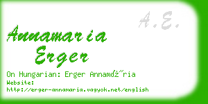 annamaria erger business card